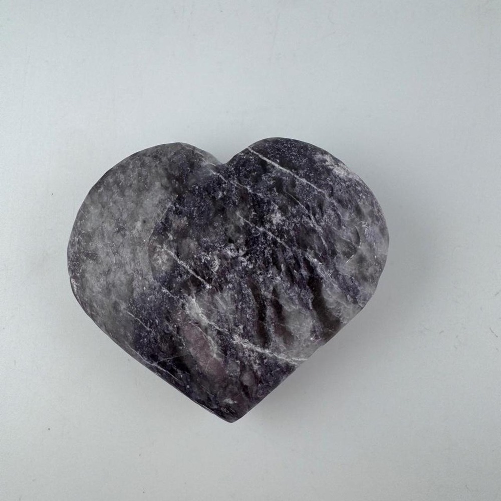 Purple Lepidolite Heart Crystal